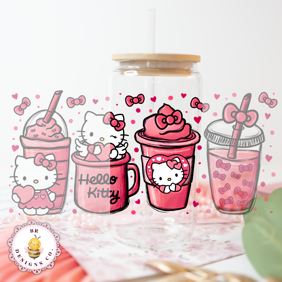 Pink Kitty Coffee Cup