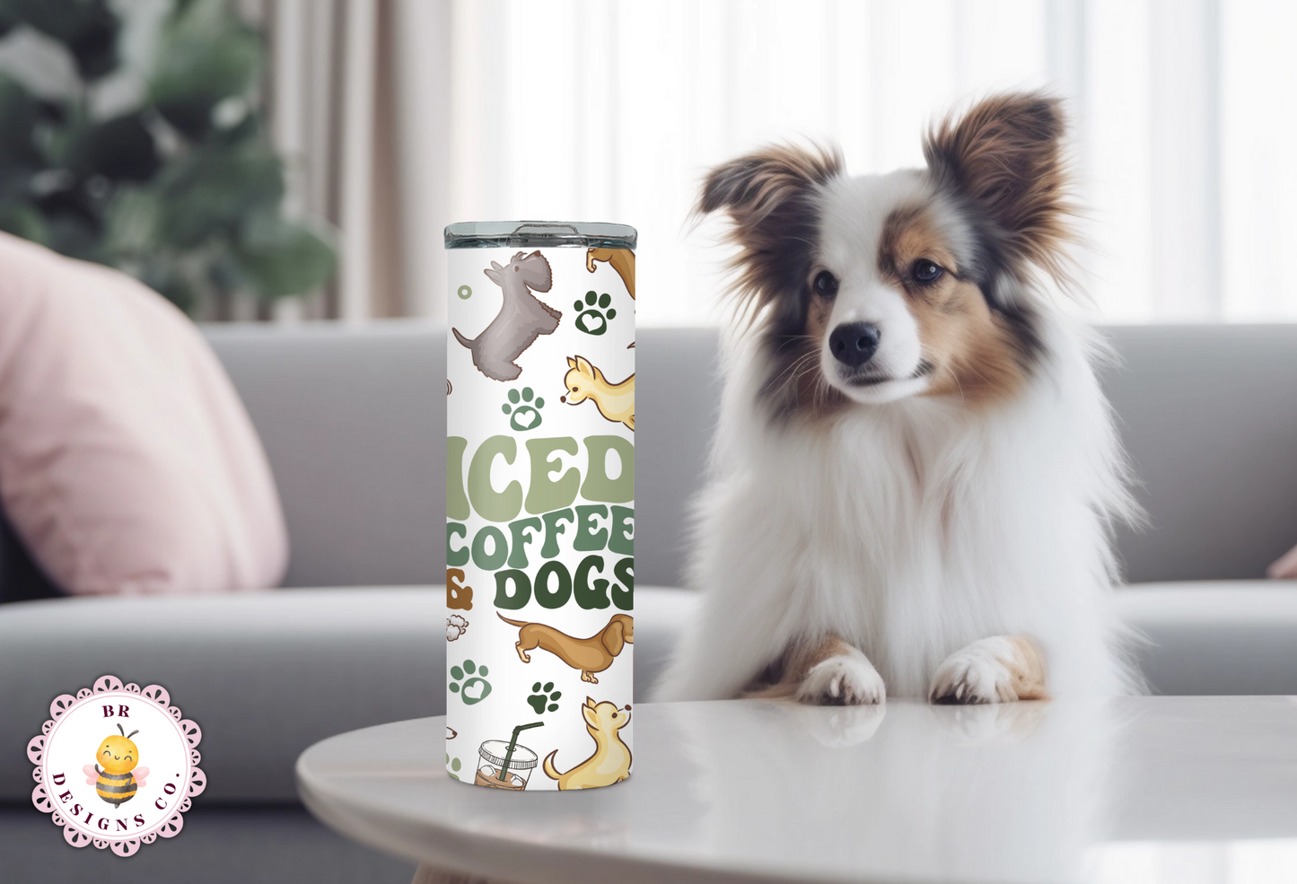 Iced Coffee and Dogs Tumbler