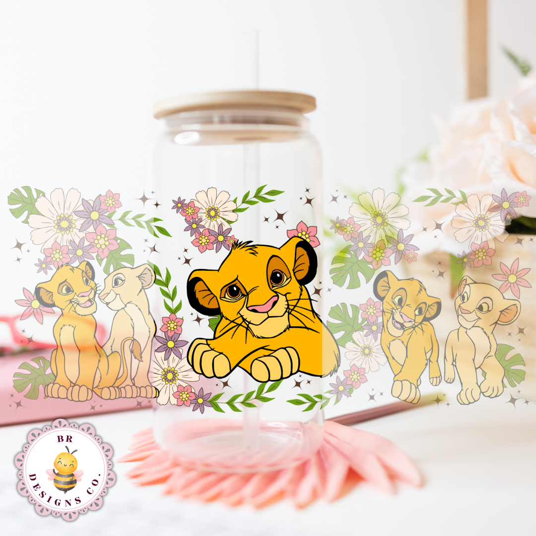 Floral Lion Cubs Cup