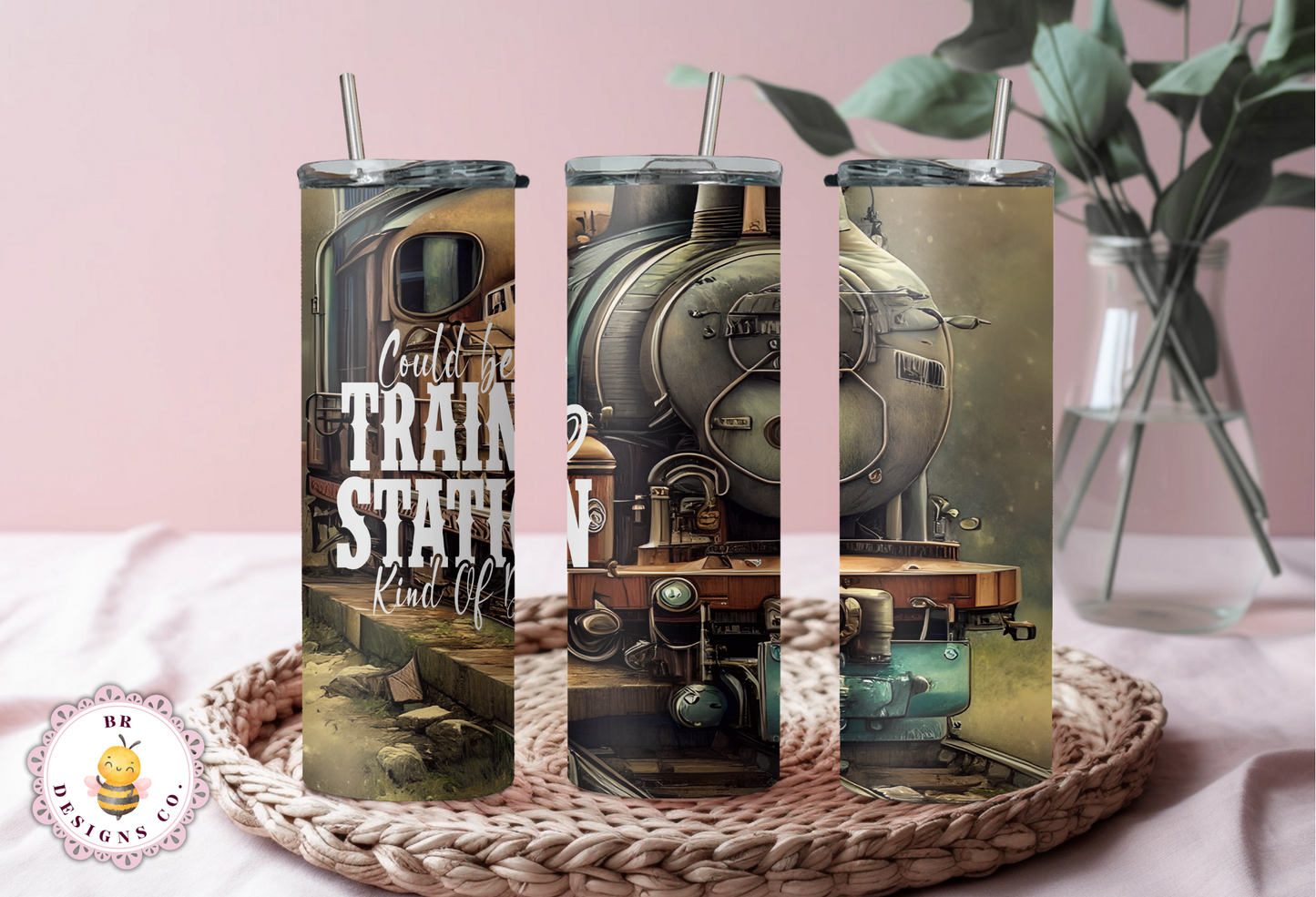 Train Station Kind of Day Tumbler