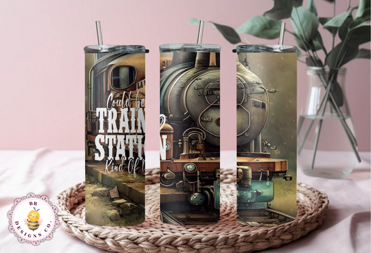 Train Station Kind of Day Tumbler