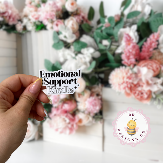 Emotional Support Kindle (Black & White)