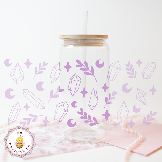 Purple Crystals and Moons Cup